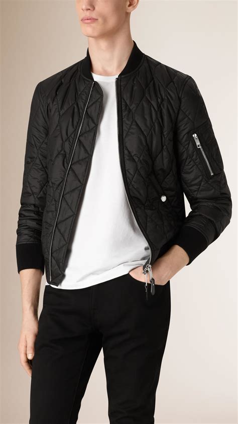 cheap burberry quilted jacket mens|burberry men's quilted bomber jackets.